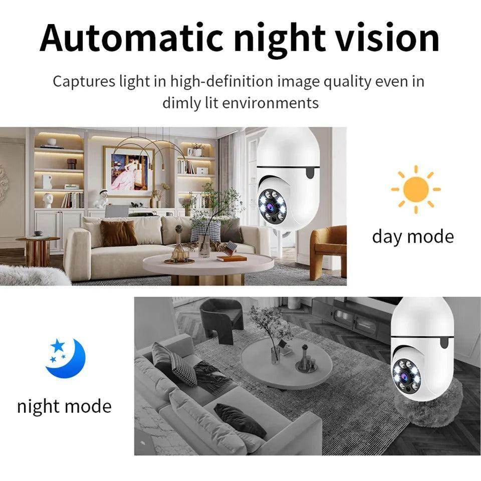 Night Vision Wireless Bulb Camera - Talec