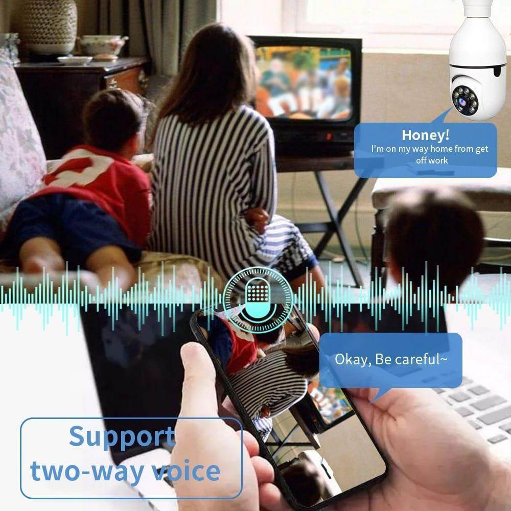 Night Vision Wireless Bulb Camera - Talec