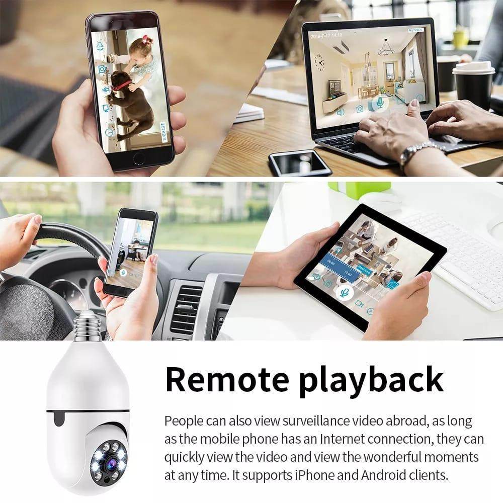 Night Vision Wireless Bulb Camera - Talec