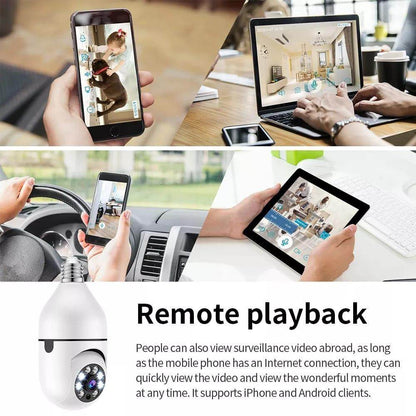Night Vision Wireless Bulb Camera - Talec